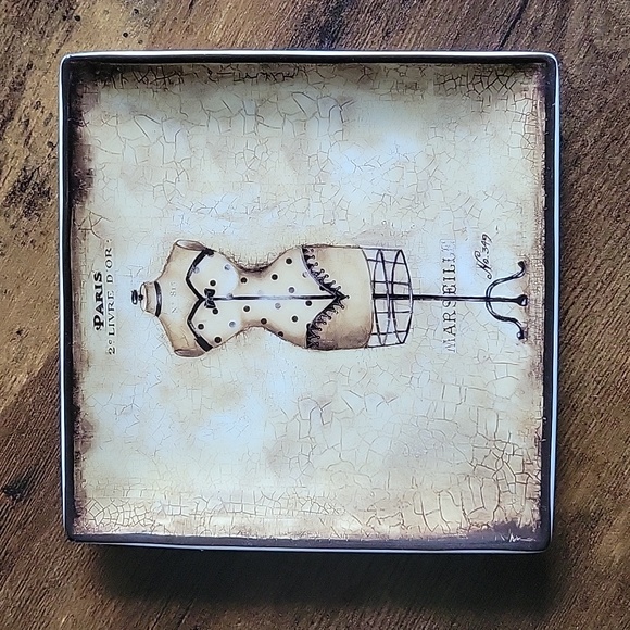 A set of 4 ceramic plates - Picture 4 of 6